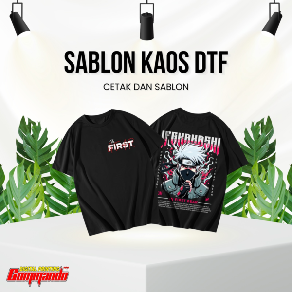 Cetak DTF Kaos Custom - Kualitas Warna Akurat (CMYKRGBO) & Tahan Lama